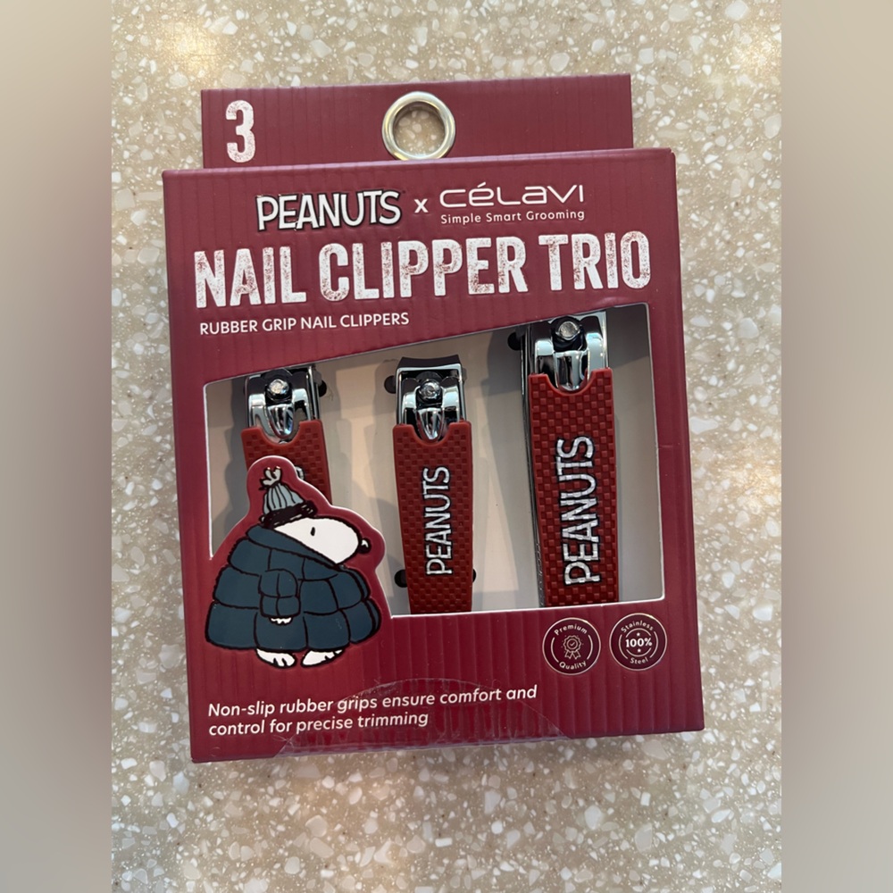 Snoopy Peanuts x Celam Red Nail Clipper Set